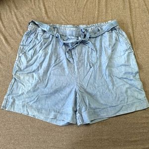 Joe Fresh Denim Tie Shorts size XL